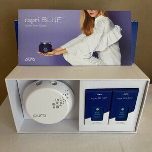 NWT Capri Blue Pura Smart Home Fragrance Diffuser with 2 Refills of Volcano